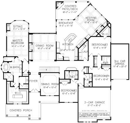 Floorplan 1 for House Plan #699-00005