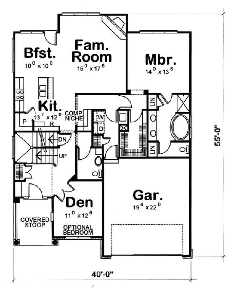House Plan House Plan #5002 Drawing 1