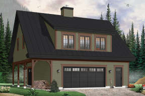 Craftsman Plan: 1,096 Square Feet, 2 Bedrooms, 2 Bathrooms - 034-00109