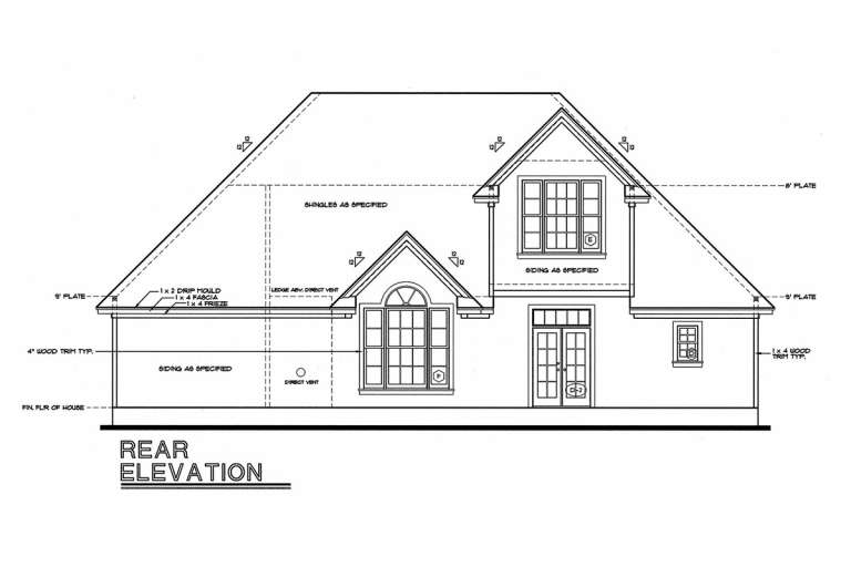 Country Plan: 1,819 Square Feet, 3 Bedrooms, 2.5 Bathrooms - 402-01036