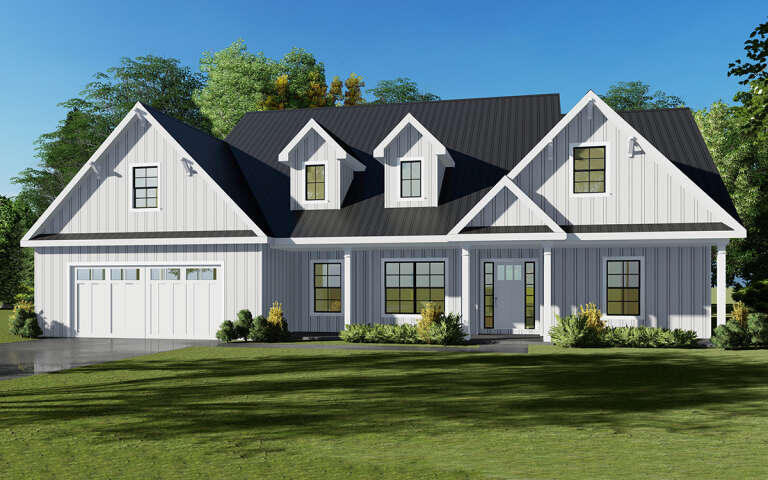 Ranch Plan: 2,002 Square Feet, 3 Bedrooms, 2.5 Bathrooms - 849-00034