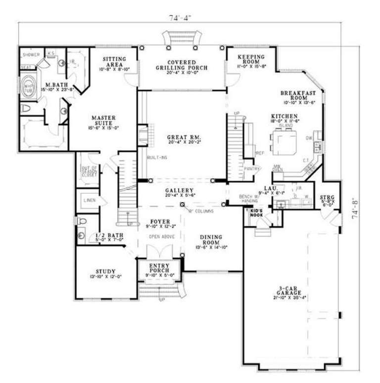House Plan House Plan #5463 Drawing 1