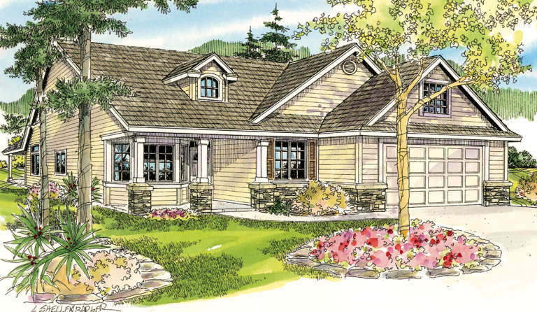 House Plan House Plan #5719 Front Elevation