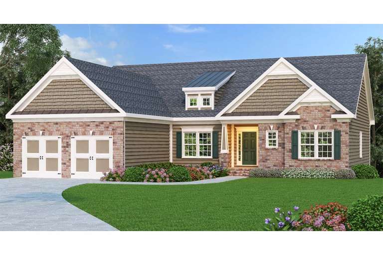 Traditional Plan: 2,225 Square Feet, 4 Bedrooms, 2 Bathrooms - 009-00043