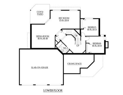 Floorplan 1 for House Plan #341-00226
