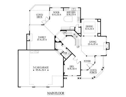 Floorplan 2 for House Plan #341-00226
