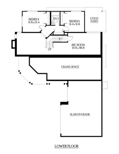 Floorplan 1 for House Plan #341-00235