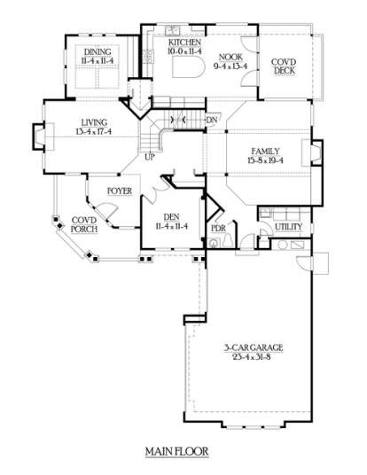 Floorplan 2 for House Plan #341-00235