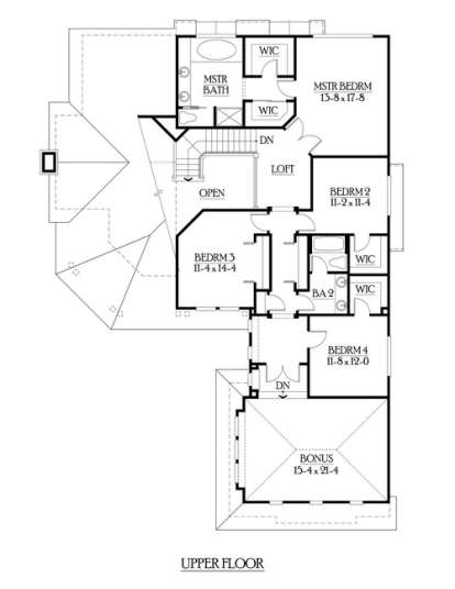Floorplan 3 for House Plan #341-00235