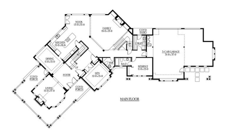 House Plan House Plan #6145 Drawing 1