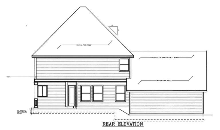 Colonial Plan: 1,857 Square Feet, 3 Bedrooms, 2.5 Bathrooms - 692-00174