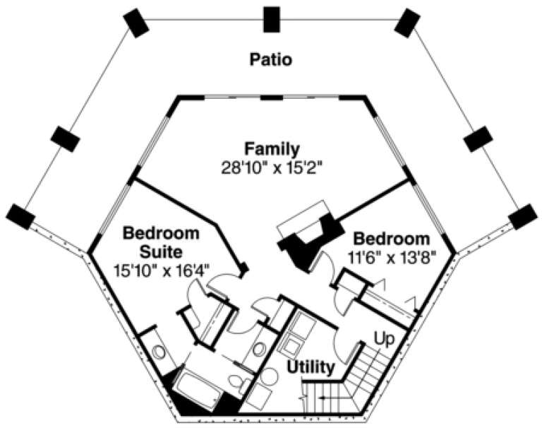 House Plan House Plan #698 Drawing 2