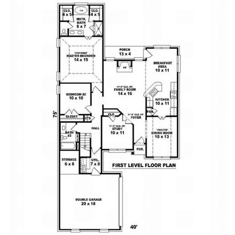 House Plan House Plan #7161 Drawing 1