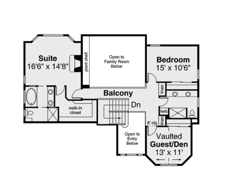 House Plan House Plan #724 Drawing 2