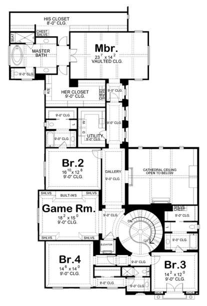 Floorplan 2 for House Plan #402-01089