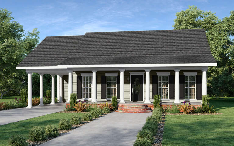 House Plan House Plan #9394 Angled Front Elevation
