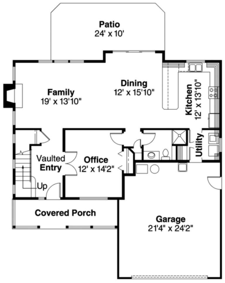 House Plan House Plan #940 Drawing 1
