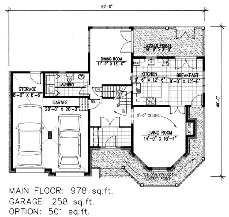 House Plan House Plan #9512 Drawing 1