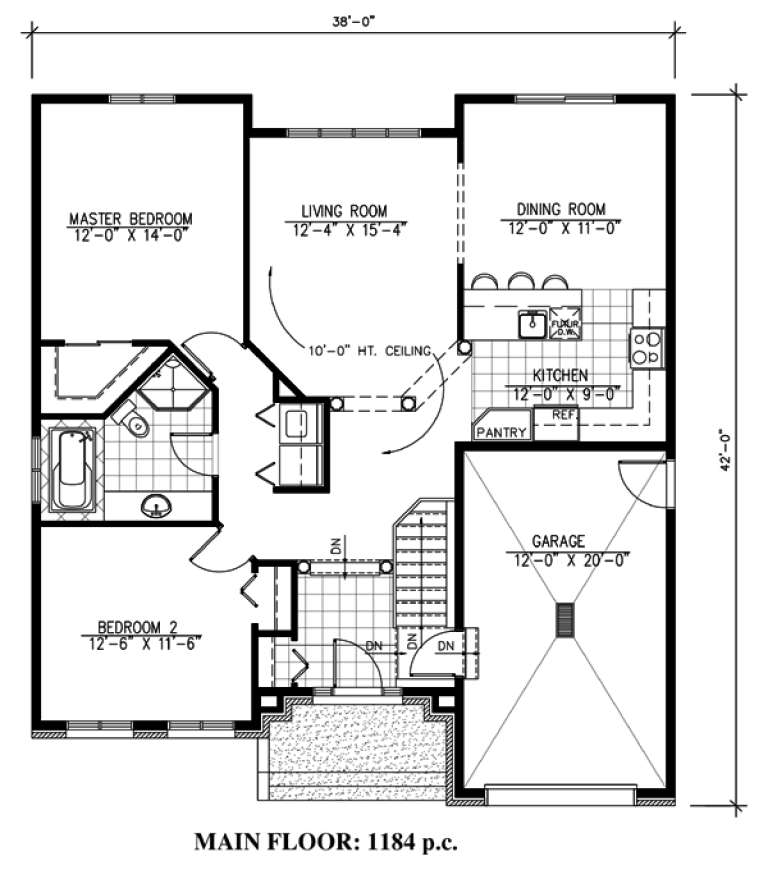 House Plan House Plan #9563 Drawing 1