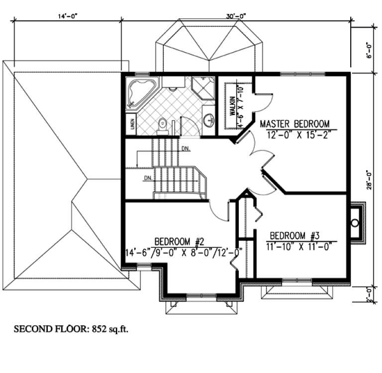 House Plan House Plan #9600 Drawing 2