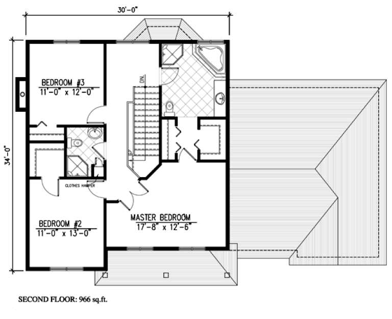 House Plan House Plan #9602 Drawing 2