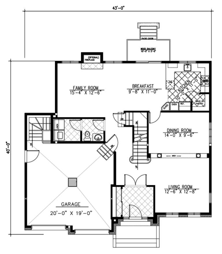 House Plan House Plan #9626 Drawing 1