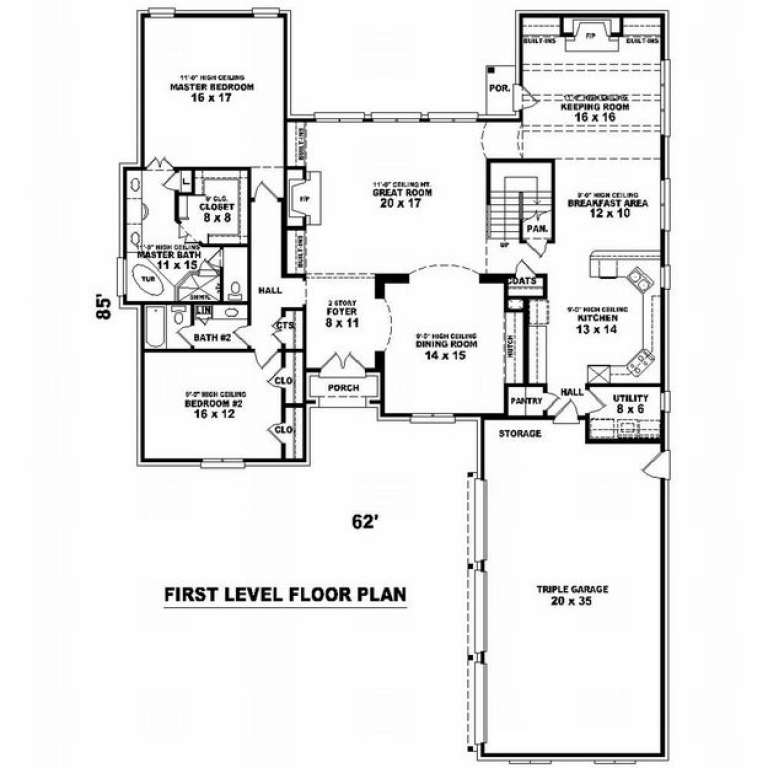 House Plan House Plan #9692 Drawing 1