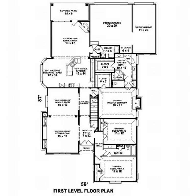House Plan House Plan #9876 Drawing 1