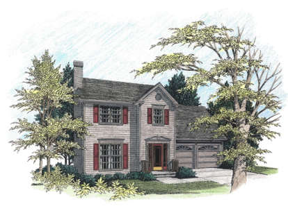 Classical House Plan #036-00025 Elevation Photo