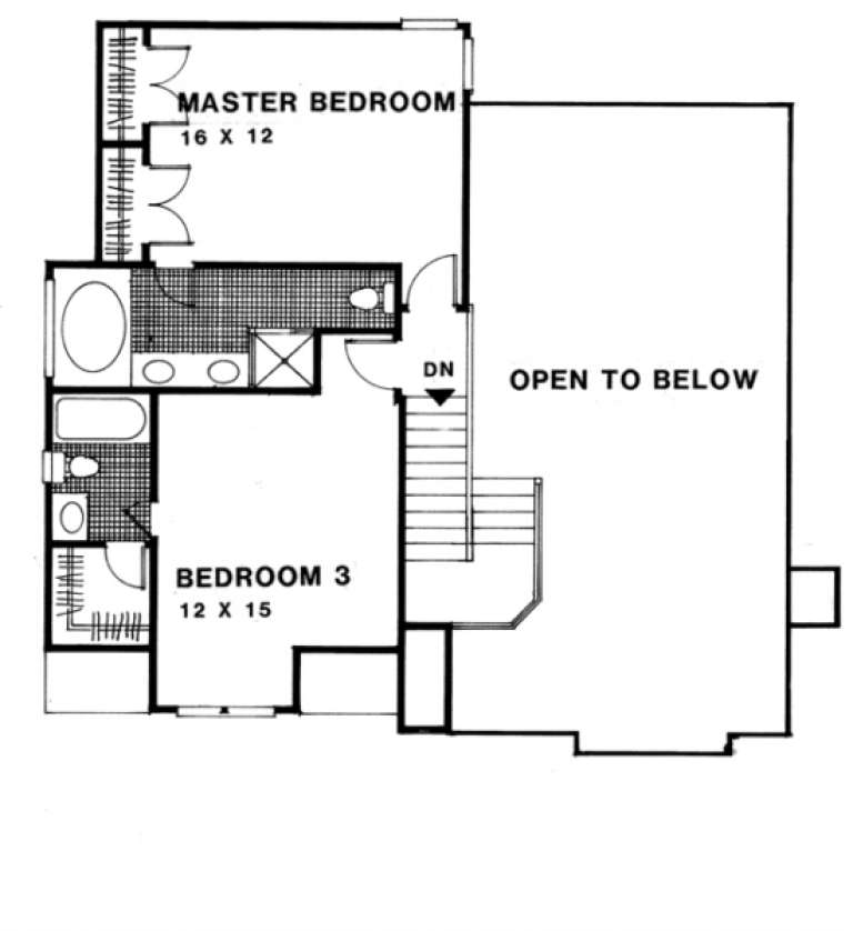 House Plan House Plan #992 Drawing 2